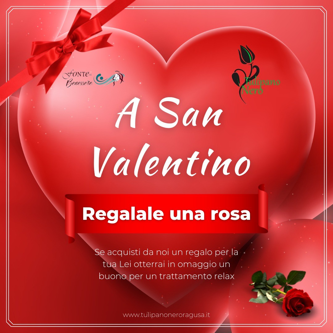 ❤ A #SANVALENTINO regalale una rosa di benessere🌹
Torna, come di consueto, in occasione di San Valentino la nostra partnership con @fontedibenessere 
Acquistando una rosa riceverete in omaggio un buono regalo per un trattamento relax da destinare alla vostra dolce metà.
Nella settimana dell'amore, vi aspettiamo in negozio per scegliere la vostra rosa preferita e celebrare al meglio con la vostra amata San Valentino.
Vi aspettiamo:
📍 C.so Italia, 370 Ragusa
☎ 0932/ 1912291
📞 338 5482611

#sanvalentino #happyvalentinesday #love #14febbraio #rosa #trattamentorelax #omaggio